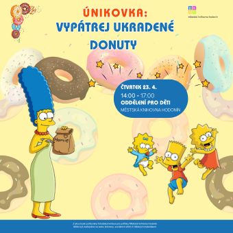 Homerovi Simpsonovi někdo ukradl tajnou zásobu donutů. Vylušti všechny úkoly a najdi ukryté koblihy. Děti do 8 let s doprovodem. 